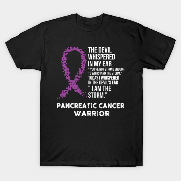 The Devil- Pancreatic Cancer Awareness Support Ribbon T-Shirt by HomerNewbergereq